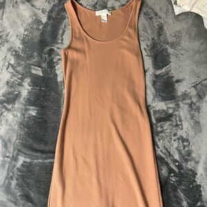 Forever 21 Camel Ribbed Tank Top